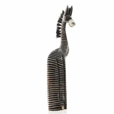 Zebra dřevěná stojící 60cm Kaemingk