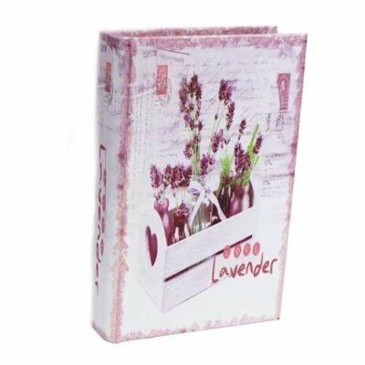 Kniha LAVENDER LOVE dřevo 28cm Morex