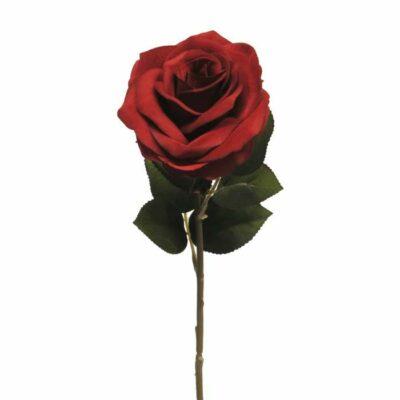 Růže ANGEL řezaná umělá tm. červená 46cm Nova Nature