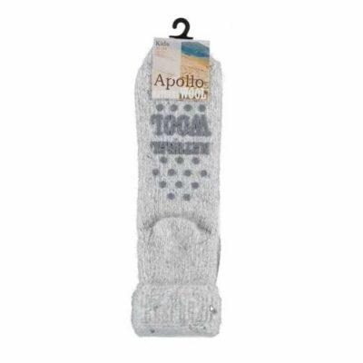 Ponožky dětské světle šedé vel.27-30 vlna Angro