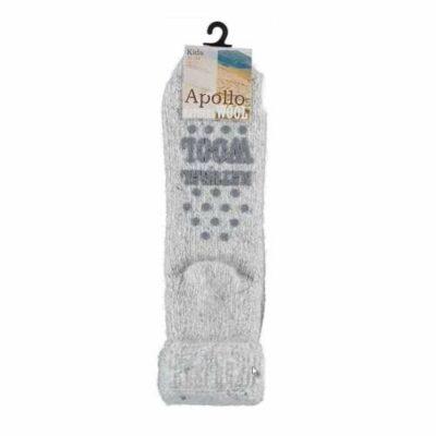 Ponožky dětské světle šedé vel.23-26 vlna Angro
