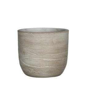 Obal kulatý SIGGY imitace dřeva keramika 14cm Edelman