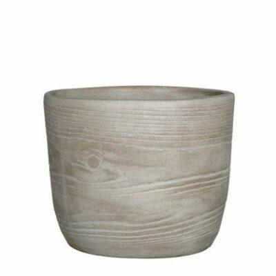 Obal kulatý SIGGY imitace dřeva keramika 20cm Edelman