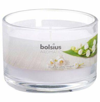 Svíčka vonná sklo s víčkem BOLSIUS Lily of the Val Bolsius