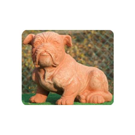 Pes Boxer sedící keramika 40cm Montecchio