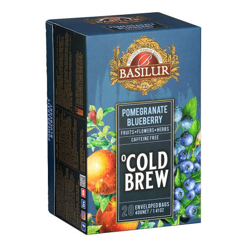 Čaj Basilur Cold Brew Pomegranate Blueberry 20x2g Mix Tee