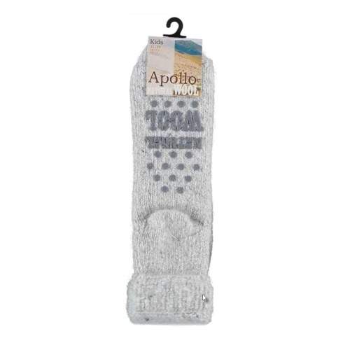 Ponožky dětské světle šedé vel.31-34 vlna Angro