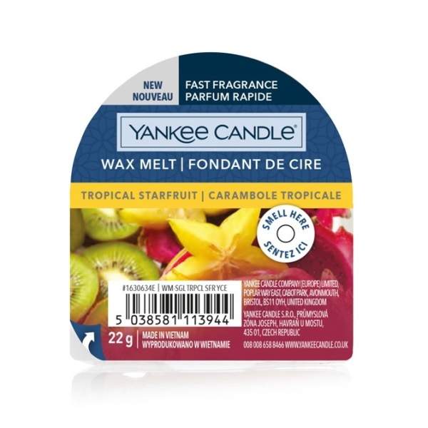 Vosk YANKEE CANDLE 22g Tropical Starfruit Yankee Candle