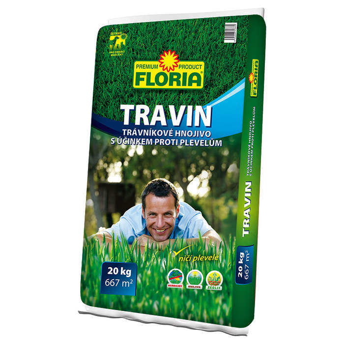 Agro Floria Travin trávníkové hnojivo 20 kg FLORIA