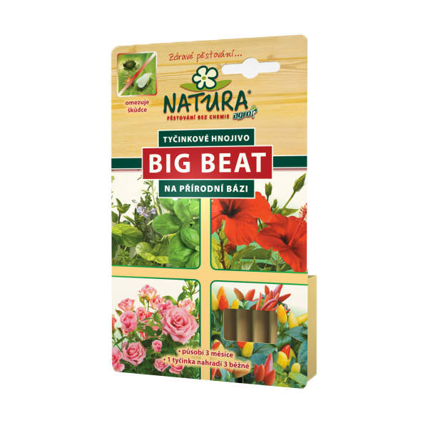 Agro Hnojivo tyčinkové Big Beat NATURA 12 ks Agro NATURA