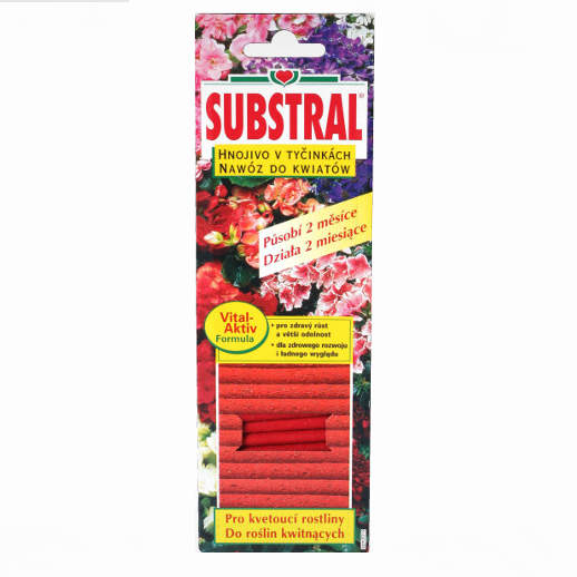Hnojivo tyčinkové červené SUBSTRAL 30 ks Substral