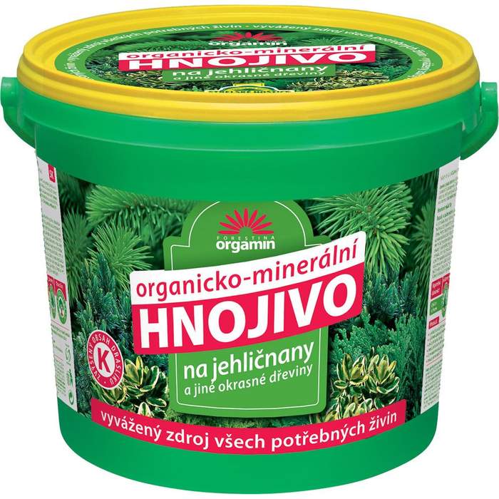Hnojivo pro jehličnany a okrasné dřeviny 5kg kbelí ZC Jindřichův Hradec