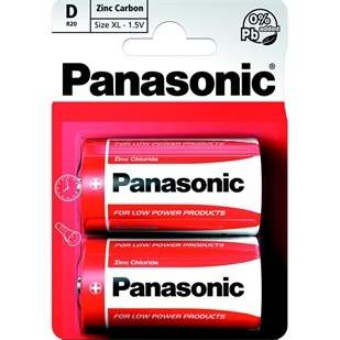 Baterie Panasonic D Red Zinc-blistr 1