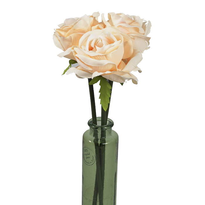 Růže ACTON řezaná umělá 46cm broskvová Nova Nature