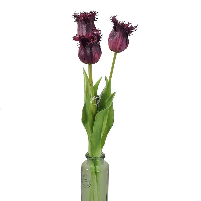 Tulipán SALLY řezaný umělý 45cm vínový Nova Nature