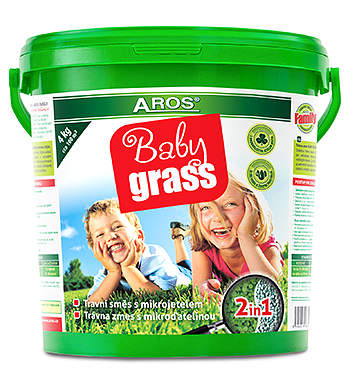 AROS travní směs BABY GRASS kbelík FAMILY AROS Osiva