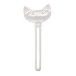 Vymačkávač tub kočka MIAOU plast bílá 15cm Koziol