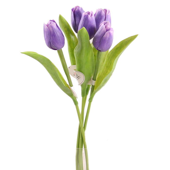 Tulipán řezaný umělý 40cm fialová