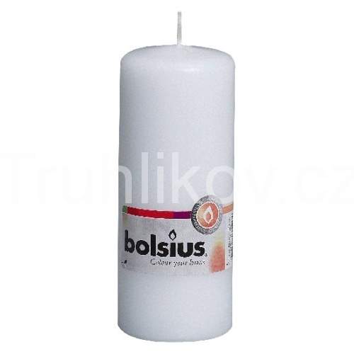 Válcová svíčka 15cm BOLSIUS bílá Bolsius