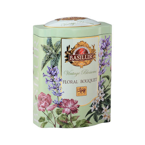 Čaj Basilur Vintage Blossoms Floral Bouquet dóza 100g Mix Tee
