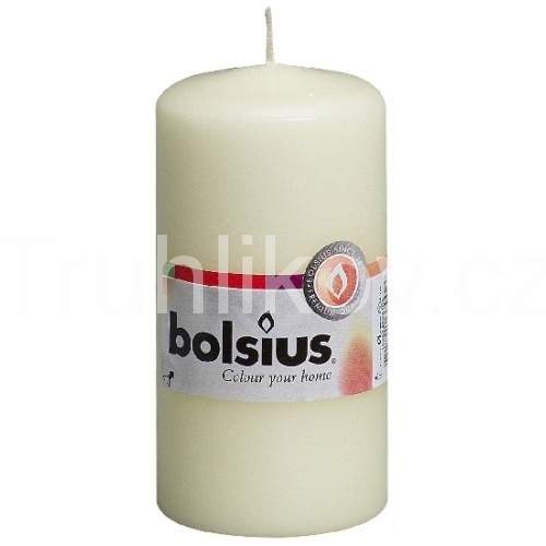Válcová svíčka 12cm BOLSIUS slonová kost Bolsius