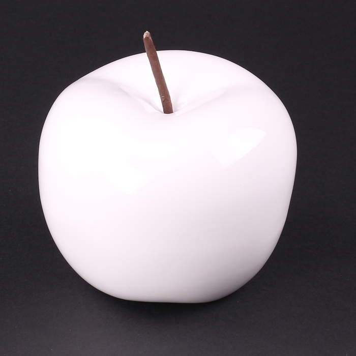 Keramické jablko bílé 12cm Bettin