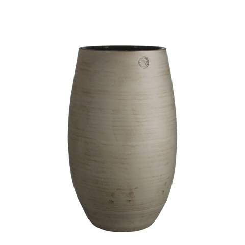 Váza oválná keramika hnědošedá 40cm Edelman