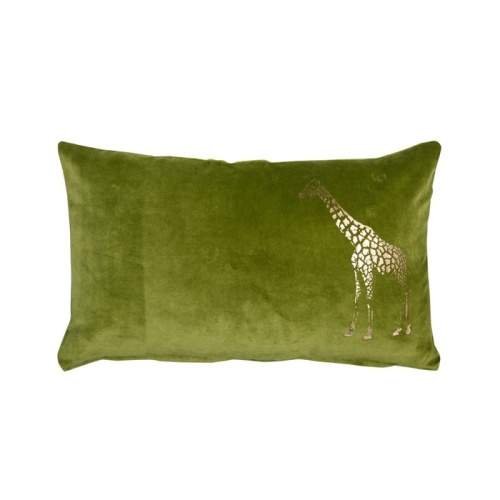 Polštář s žirafou zelená 30x50cm Blyco