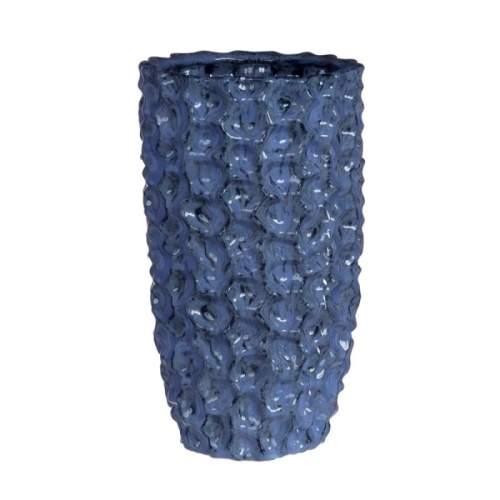 Váza válec keramika glazovaná modrá 25cm Ideas 4 seasons