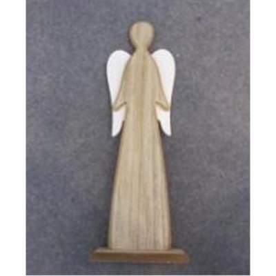 Dekorace anděl dřevěný 46