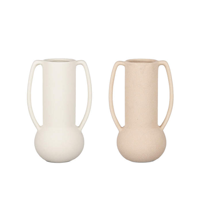 Porcelánová váza bílá nebo broskvová 20cm Edelman