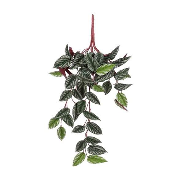 Begonia Rex závěs umělá červeno-zelená 58cm Edelman