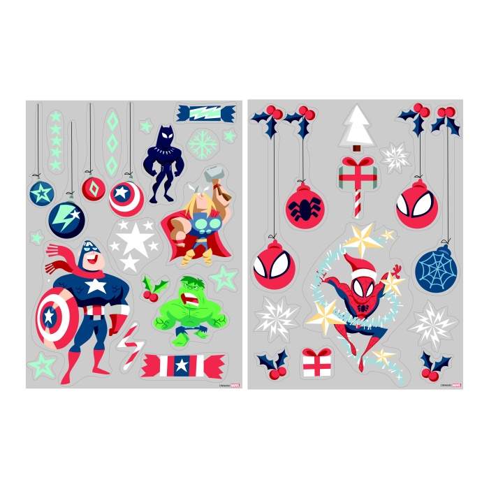 Šablona okenní Marvel Avengers mix 43x30cm Christmas Inspiratio