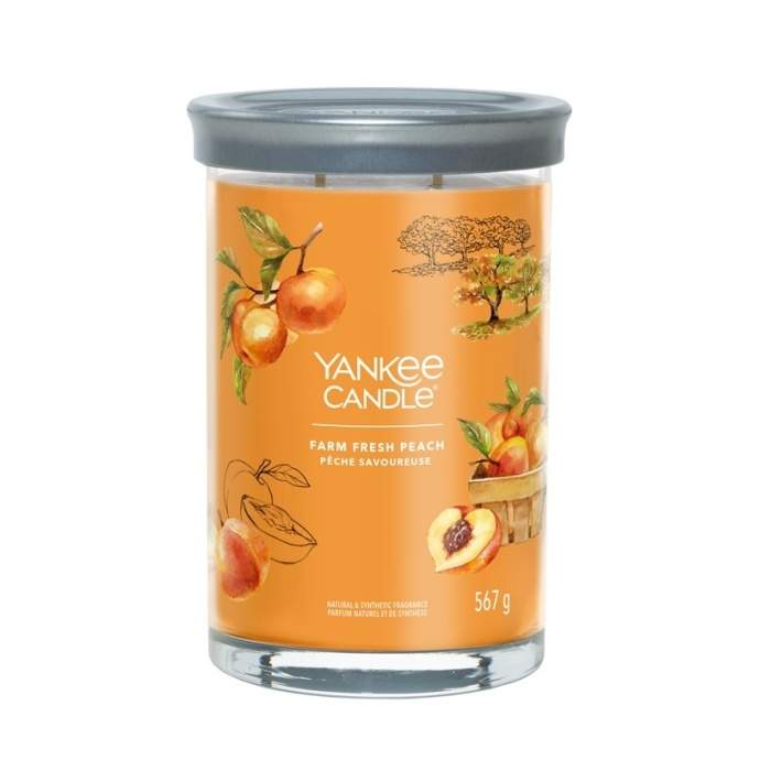 Svíčka YANKEE CANDLE Signature Tumbler 567g Farm Fresh Peach Yankee Candle