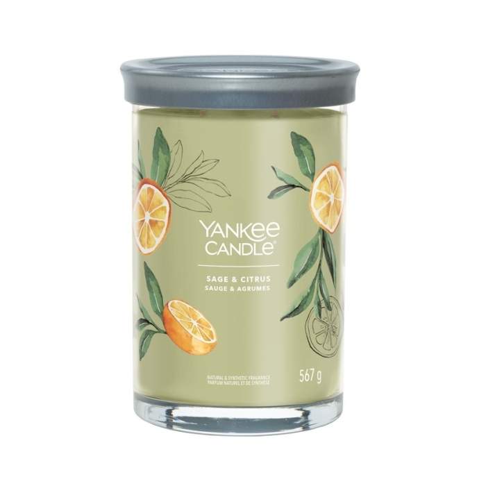 Svíčka YANKEE CANDLE Signature Tumbler 567g Sage & Citrus Yankee Candle