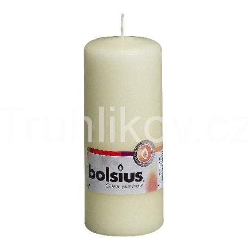 Válcová svíčka 15cm BOLSIUS slonová kost Bolsius