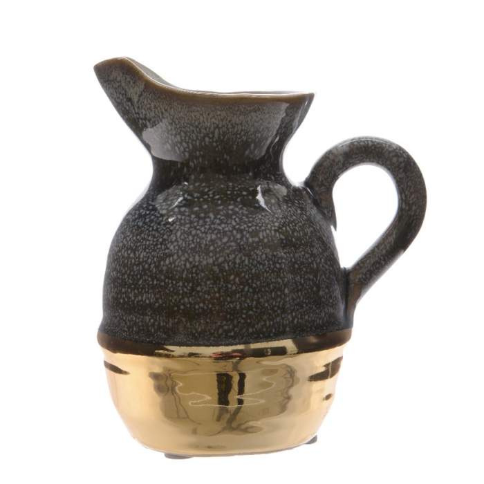 Váza džbán keramický glazovaný 15cm Kaemingk