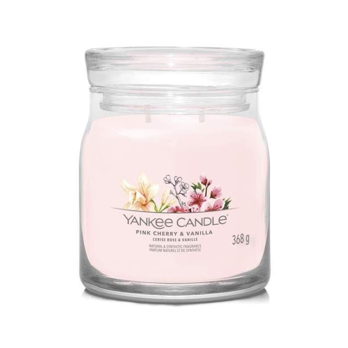 Svíčka YANKEE CANDLE Signature 368g Pink Cherry & Vanilla Yankee Candle