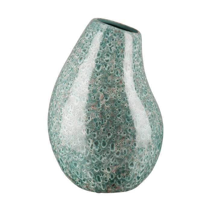 Váza kulatá keramická atyp ORGANIC tyrkysová 29x19cm Gilde handwerk