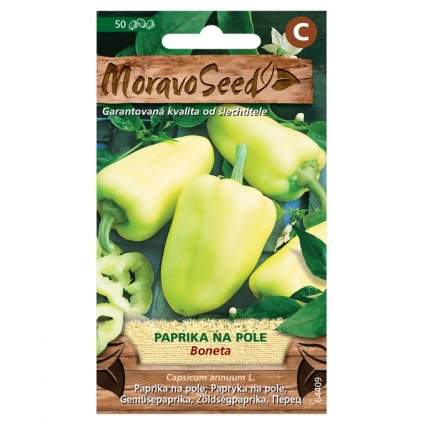 Paprika zeleninová raná BONETA vzpřímená polní (MS) MoravoSeed