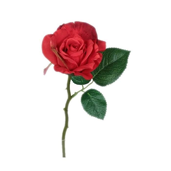 Růže EMY řezaná umělá červená 31cm Edelman