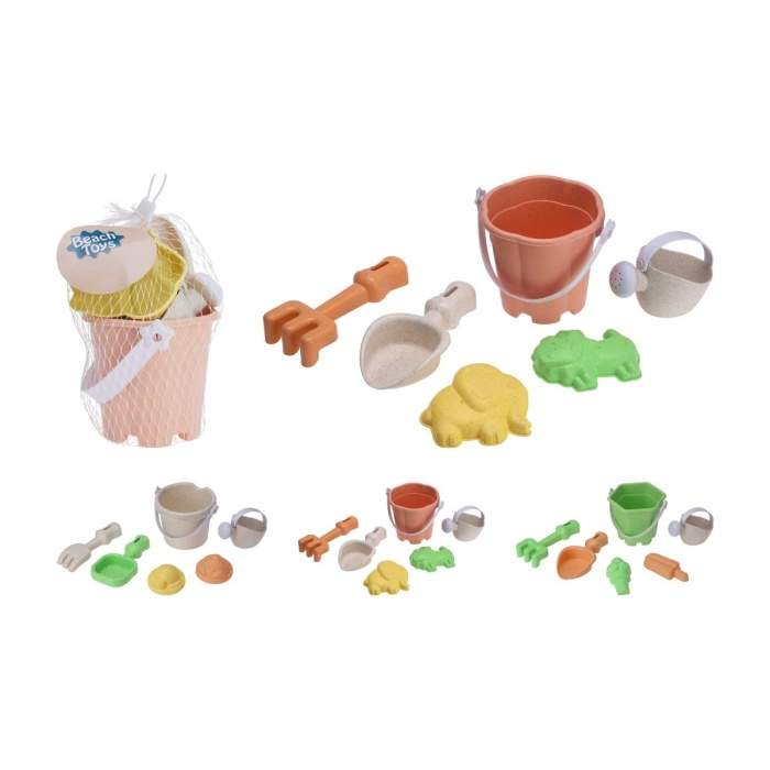 Hračky na písek kbelík a nářadí eko plast mix 6ks Koopman