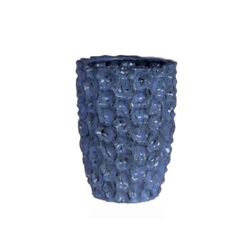 Váza válec keramika glazovaná modrá 20cm Ideas 4 seasons