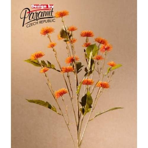 Květina SWEET DAISY trs umělá oranžová 72cm Paramit