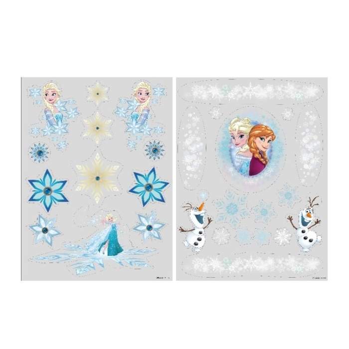 Šablona okenní Frozen Ledové království mix 43x30cm Christmas Inspiratio