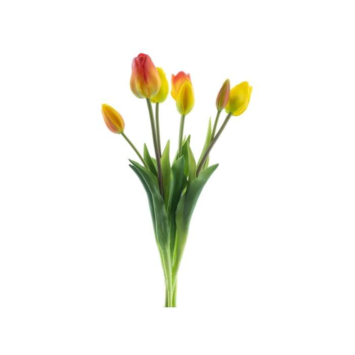 Tulipán SALLY svazek umělý žluto-oranžový 7ks Nova Nature