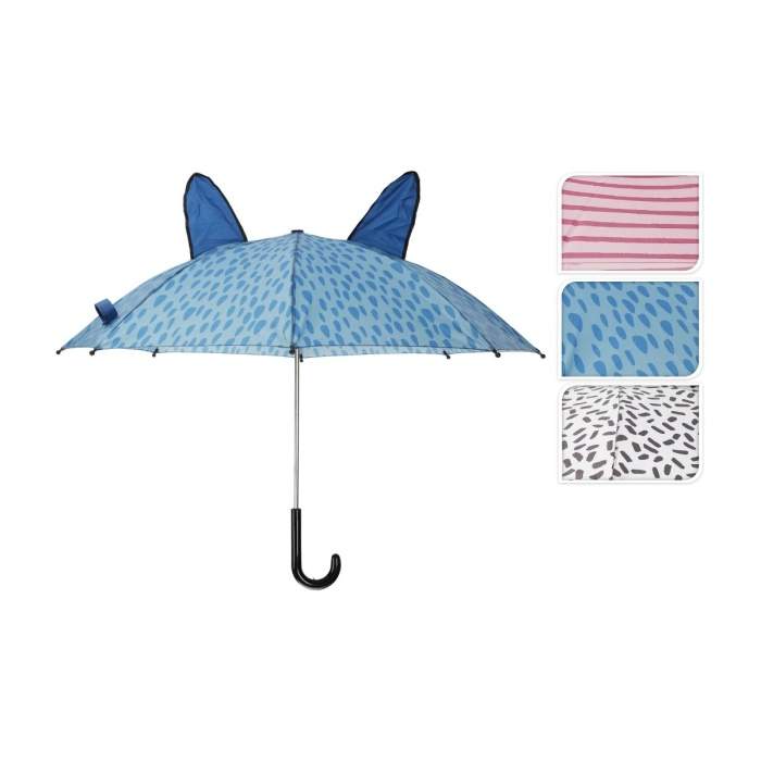 Deštník dětský s ušima mix 75cm Koopman