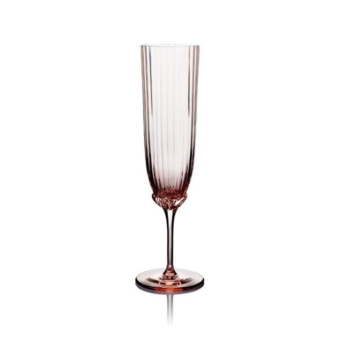 Sklenice na šampaňské skleněná SAKURA sv.růžová 225ml AP crystal s.r.o.