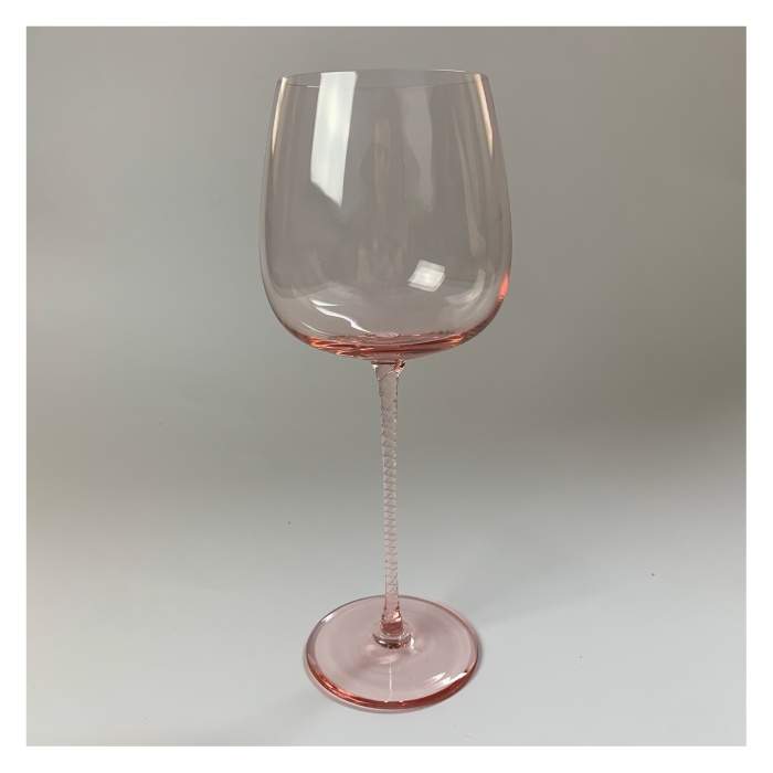 Sklenice na víno skleněná KABARET sv.růžová 350ml AP crystal s.r.o.