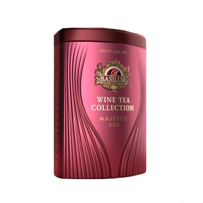 Čaj BASILUR Wine Tea Majestic Red dóza 75g Mix Tee
